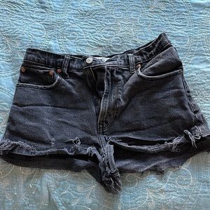 Abercrombie & Fitch Curve Love Black Denim shorts